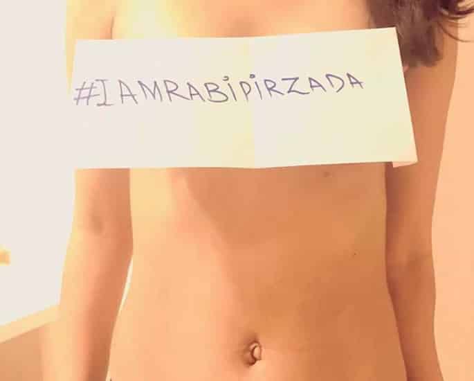Dutch Pakistani starts #IamRabiPirzada to Support Rabi Videos - front