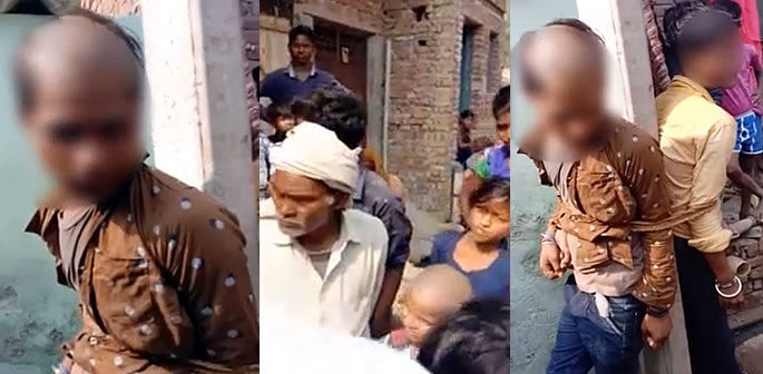 Indian Youths Beaten & Head Shaved for Married Woman Affair f