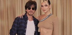 Singer Dua Lipa taught Dance Moves by SRK in India! f
