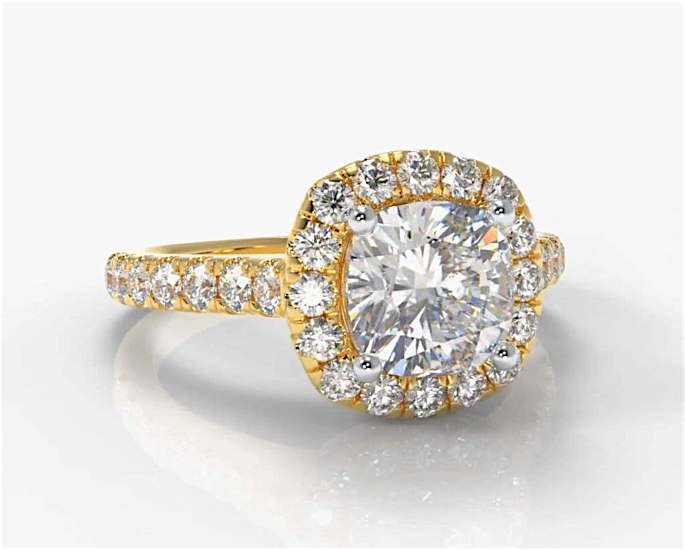 10 Gold Wedding Rings & Designs for Desi Brides - halo