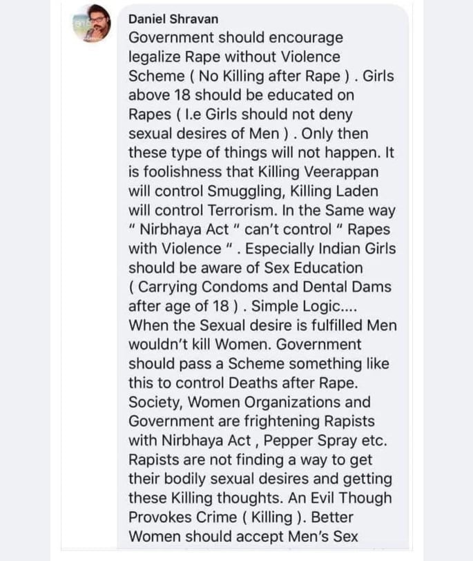 Indian Filmmaker says make 'Rape without Violence' Legal - insta