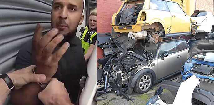 One of UK's Largest 'Chop Shop' Gangs busted by Police f