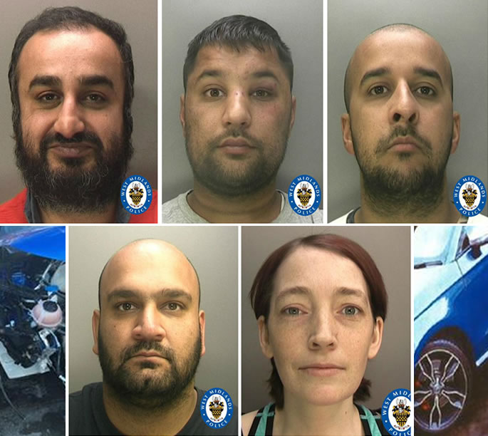 One of UK's Largest 'Chop Shop' Gangs busted by Police - offenders
