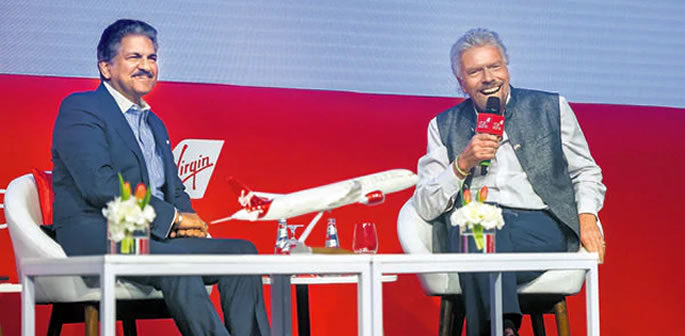 Richard Branson discusses Train Project and Ancestry in India f