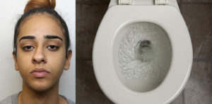 Woman caught Flushing £3k Heroin & Cocaine down a Toilet f