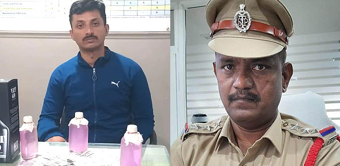 Indian Policemen caught taking Rs. 50k & Alcohol Bribes f