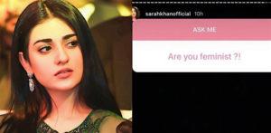 पाकिस्तानी अभिनेत्री सारा खान ने f फेमिनिस्ट ’के लिए आलोचना की