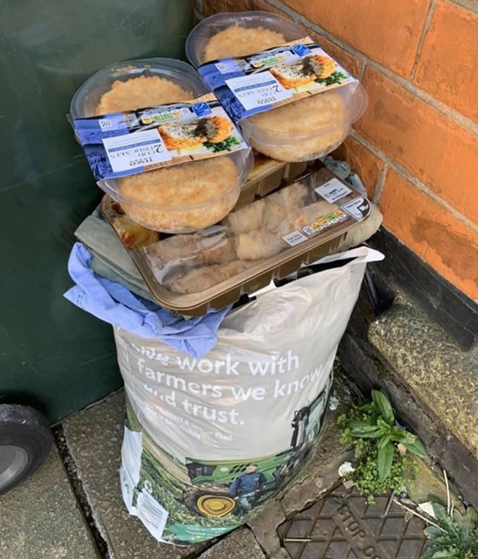 Anger as Food seen in Bins due to Panic Buying - items