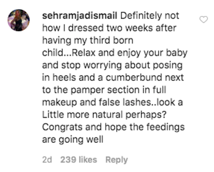 Faryal Makhdoom trolled for Striking a Pose as ‘New Mum’ - comment