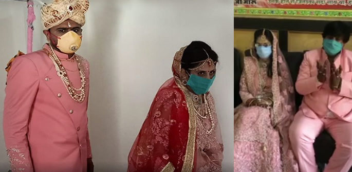 Indian Family marries Daughter restricted by Coronavirus f