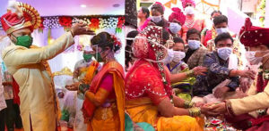 Indian Weddings take place with Masks On during COVID-19 f