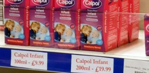 UK Pharmacy apologises for Charging £19.99 for Calpol f
