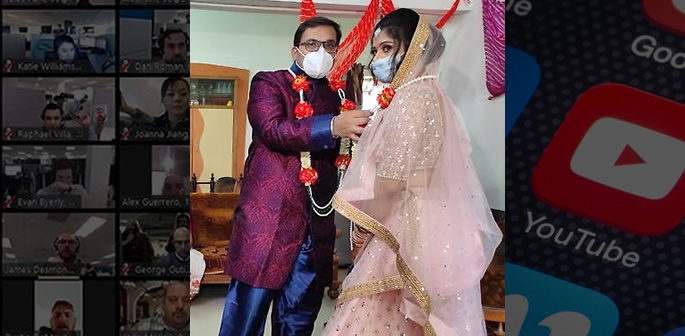 Il matrimonio indiano online attira 600 ospiti su YouTube f