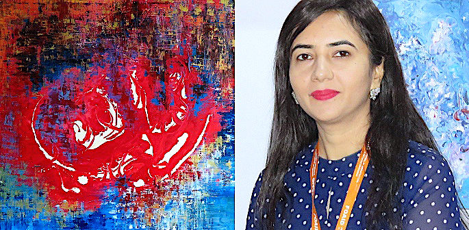 Rahat Kazmi: A Remarkable & Creative Abstract Painter - f