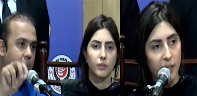685px x 336px - Uzma Khan holds Press Conference over Incident | DESIblitz