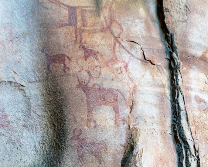 10 Best Indian Cave Paintings - Bhimbetka Rock Shelters2