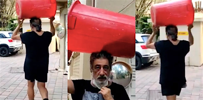 Shakti Kapoor goes to buy Alcohol carrying Bin in Viral Video f
