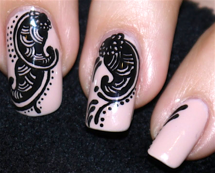 Top Indian Nail Art Designs - henna