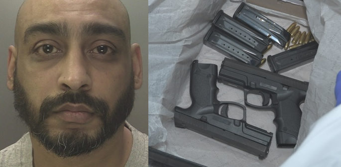 Man Jailed after being Caught with Weapons Haul during Raid f