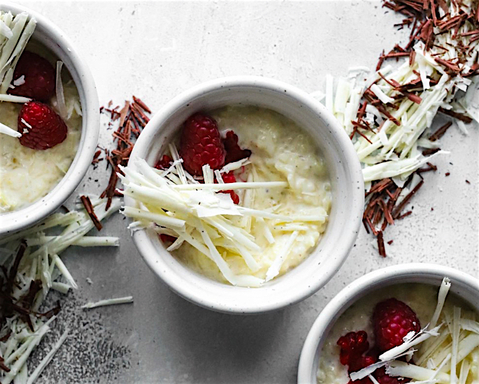 Top 5 British Asian Fusion Desserts to Try - White Chocolate and Raspberry Kheer