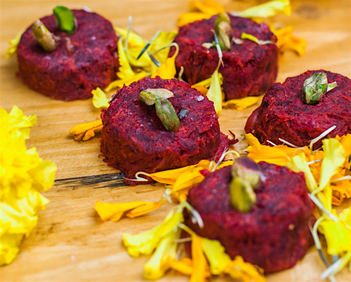 Top 5 British Asian Fusion Desserts to Try - beetroot barfi