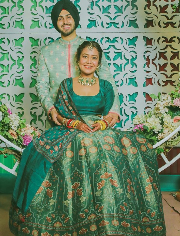 Neha Kakkar Weds Rohanpreet Singh in Delhi - mehndi
