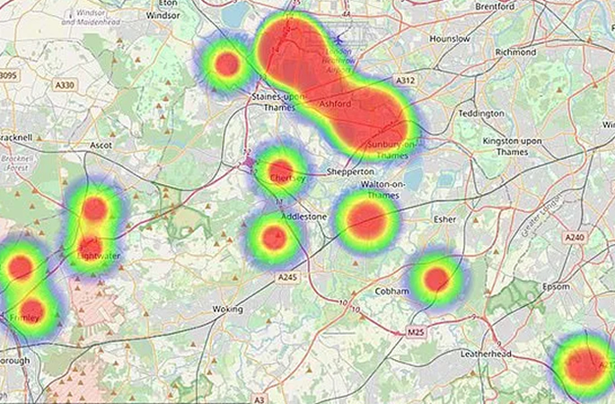 Police Heat Map shows Asian Homes Targeted by Gold Thieves
