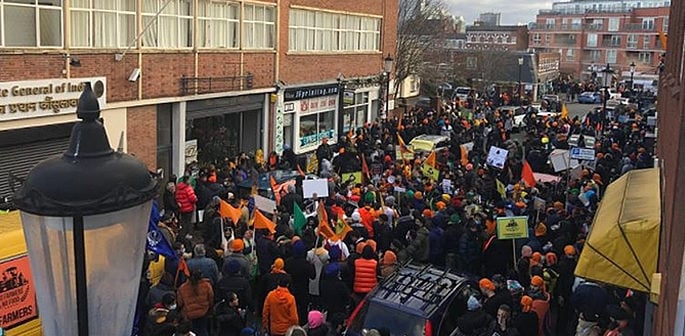 Birmingham Kisaan Rally shows Solidarity with Indian Farmers f