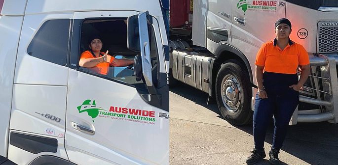 Indian Trucker reveals Life as Female Driver in Australia f