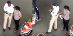 Indian Woman bribing Policewoman Video goes Viral f