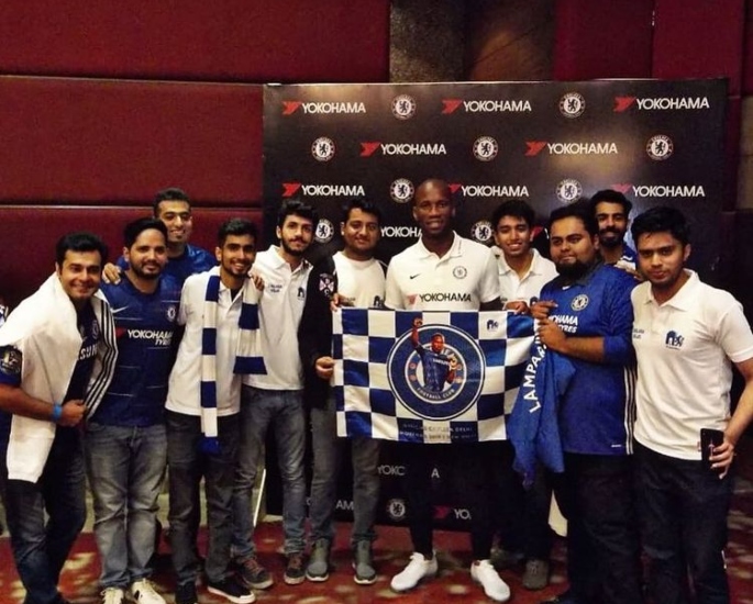 The Massive Support for Chelsea FC in India-drogba