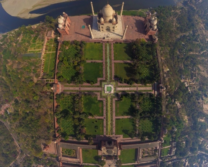The Significance of the Taj Mahal Garden - view