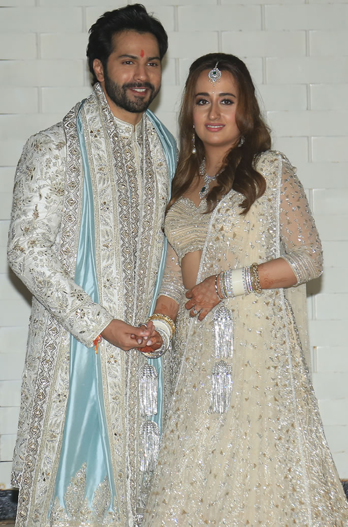 Varun Dhawan and Natasha Dalal are Married - outside