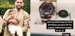 Amir Khan buys Rolex Watch for Son on First Birthday