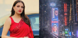 Himanshi Khurana appears on Times Square Billboard