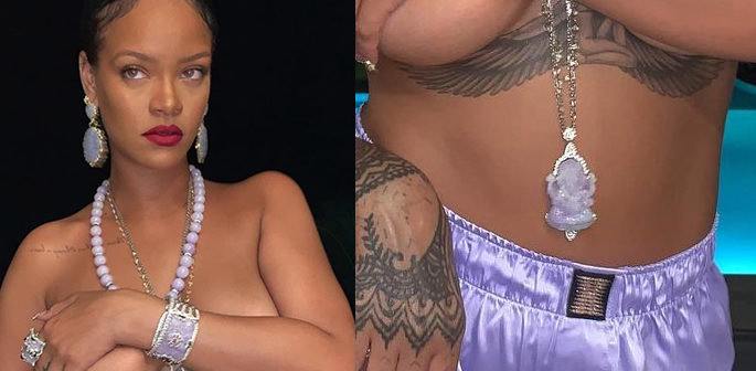 Rihanna Topless photo sparks Cultural Appropriation Row f