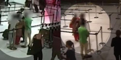 Human Trafficker forces Mother & Daughter to Board Plane