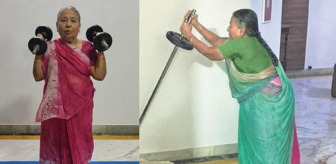 Indian Grandmother Weighlifting goes Viral f