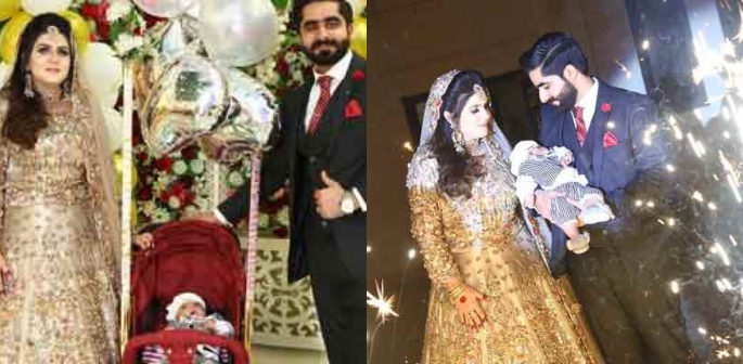 Pakistani Couple took their Baby Son to their Walima f