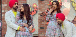 Shehnaaz Gill flaunts Pregnant Look with Diljit Dosanjh