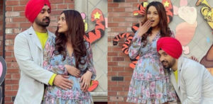 Shehnaaz Gill flaunts Pregnant Look with Diljit Dosanjh f
