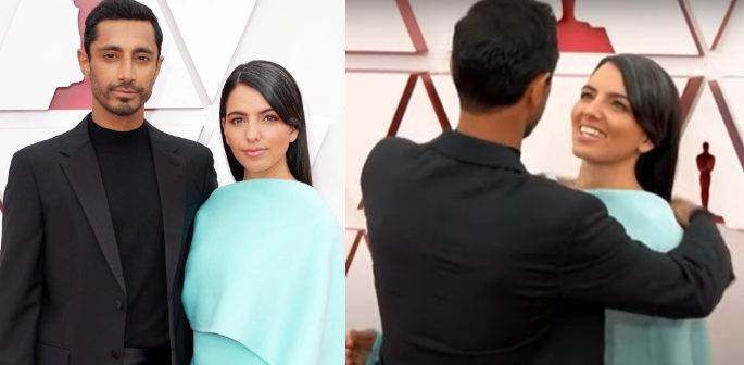Riz Ahmed fixing Wife's Hair on Red Carpet goes Viral f