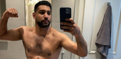 Amir Khan trolled for flaunting Abs in Bathroom Selfie f