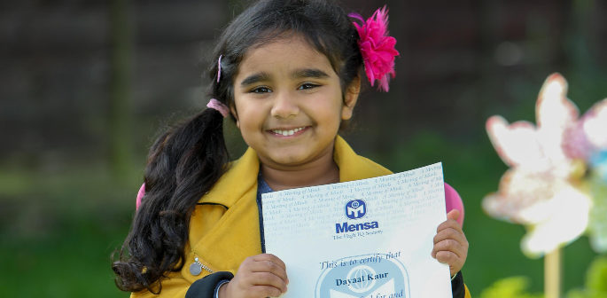 Birmingham Toddler aged 3 declared Mensa Genius f