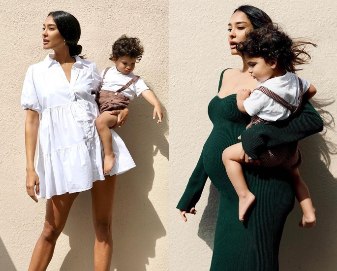 Lisa Haydon Promotes maternity fashion-two