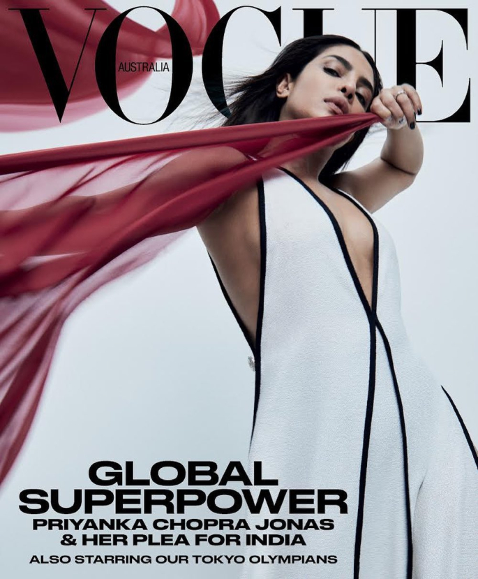 Priyanka Chopra slays in Cover Shoot for Vogue Australia - vogue