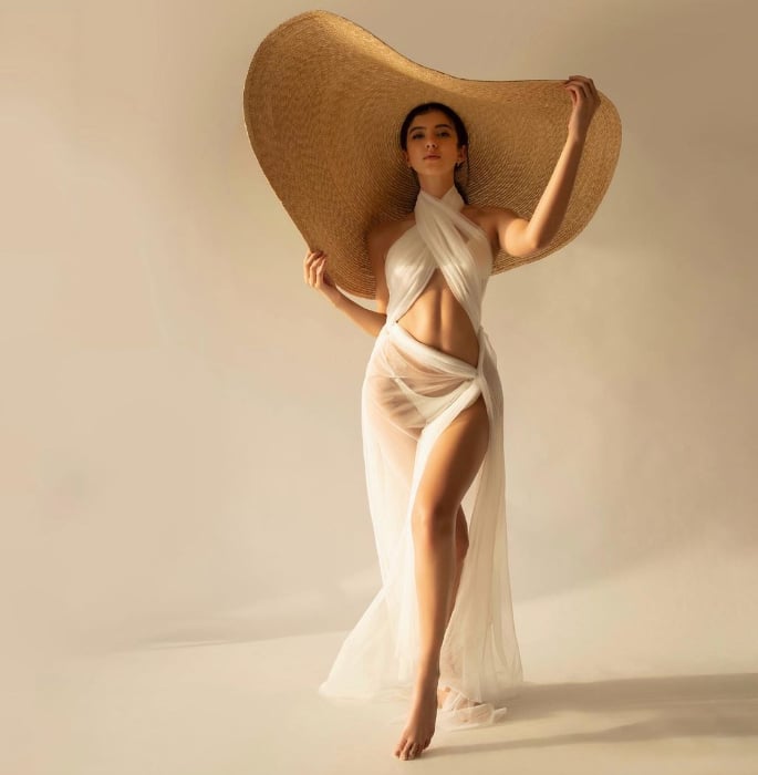 Shanaya Kapoor sizzles in Bikini & Sheer Overlay