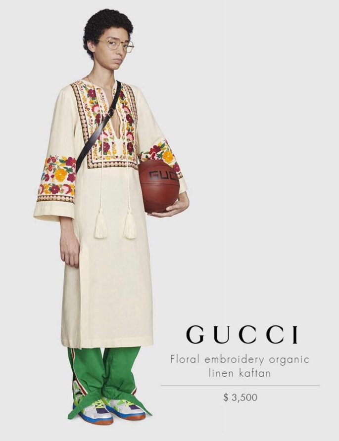 Gucci criticised for $3,500 Kaftan Collection