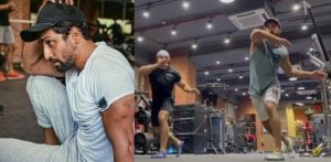 விக்கி க aus சல் வீரியஸ் மார்னிங் ஒர்க்அவுட்டின் பார்வையைப் பகிர்ந்து கொள்கிறார்