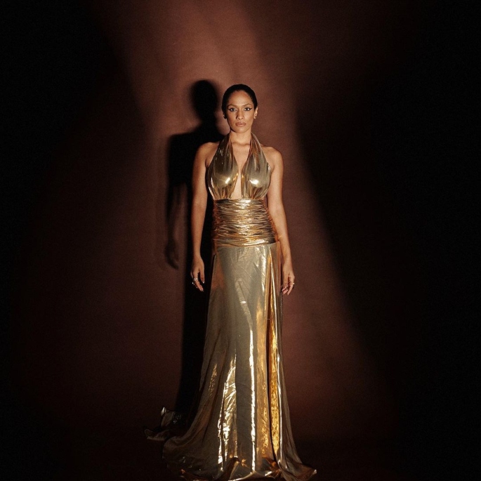 Masaba Gupta glows in Golden Backless Gown - masaba